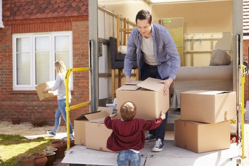 Loading furniture for a house move in Staines