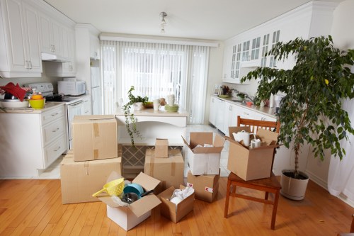 Packing and moving furniture for a Staines property