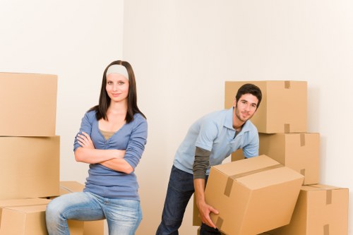Packed household items ready for a Staines removals quote