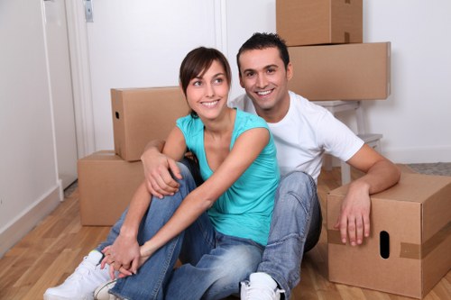 A smooth moving day with organized Staines removals