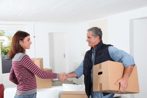 Business and office moving van support in Staines
