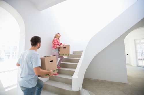 Careful loading and moving help for a Staines property